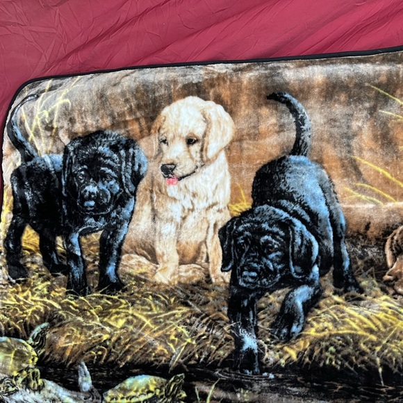 Turtle Hunters by Terry Doughty Labrador Puppies fleece blanket - Picture 2 of 8